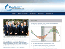 Tablet Screenshot of clarivest.com